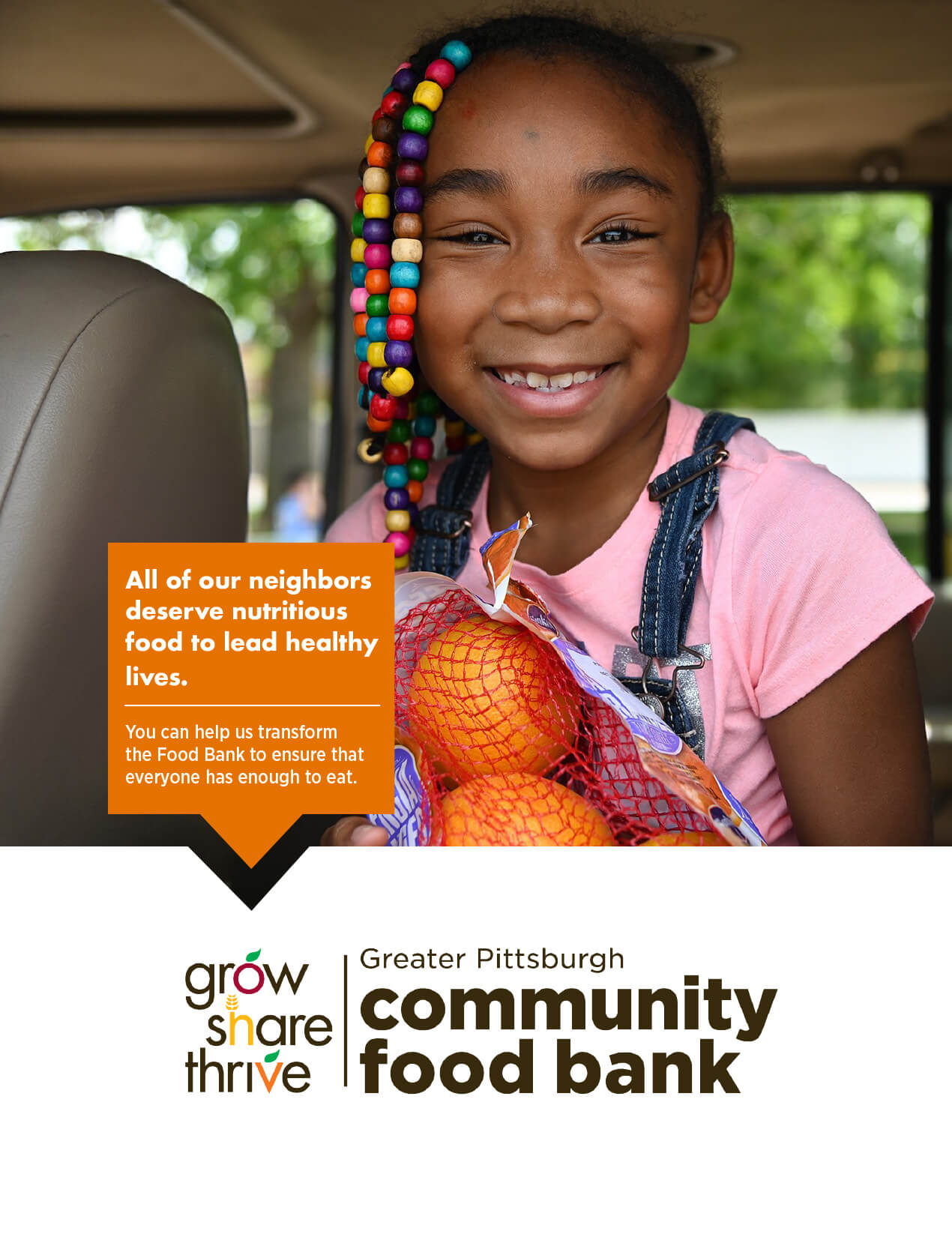 Community food bank poster